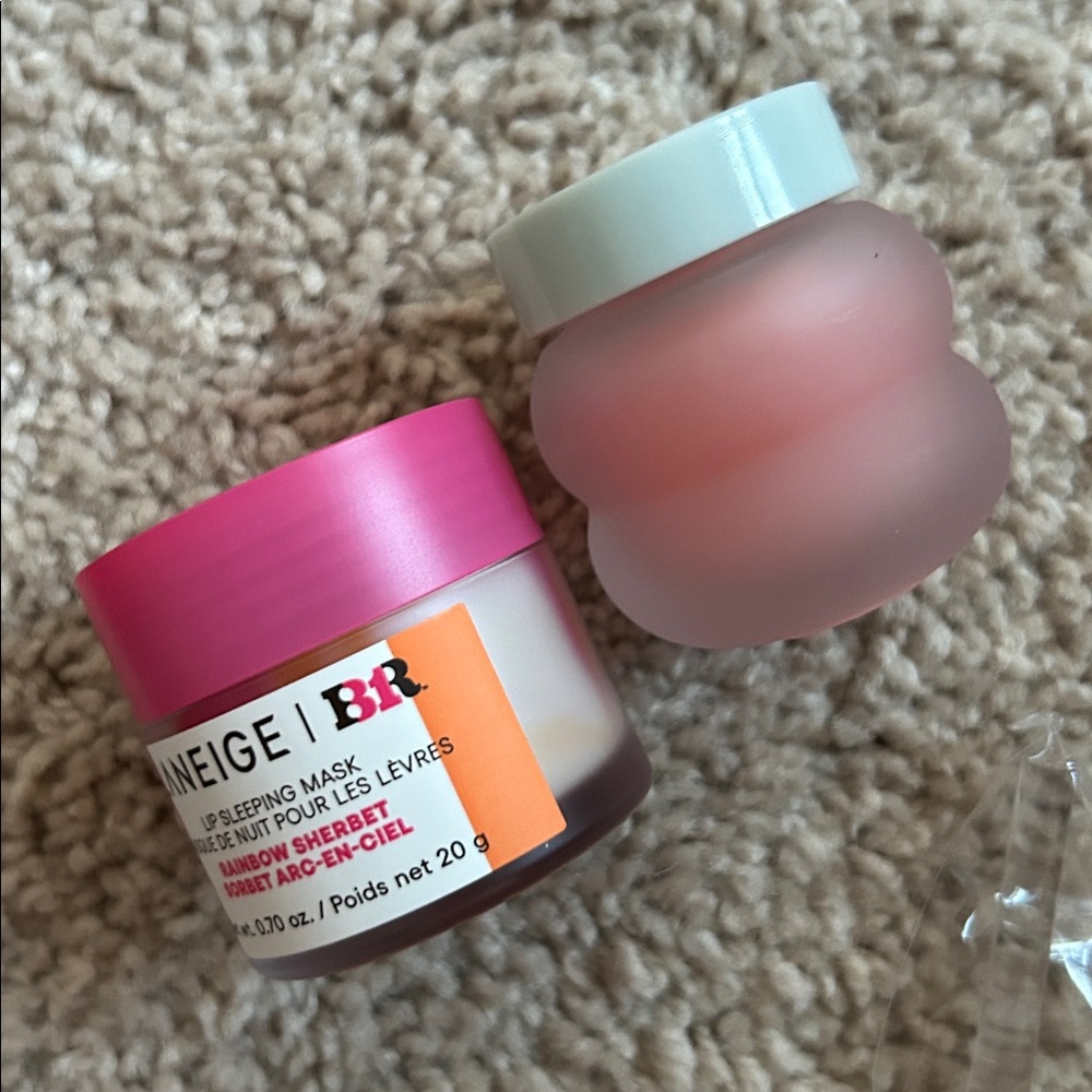 Laneige & Tocobo lip mask bundle.